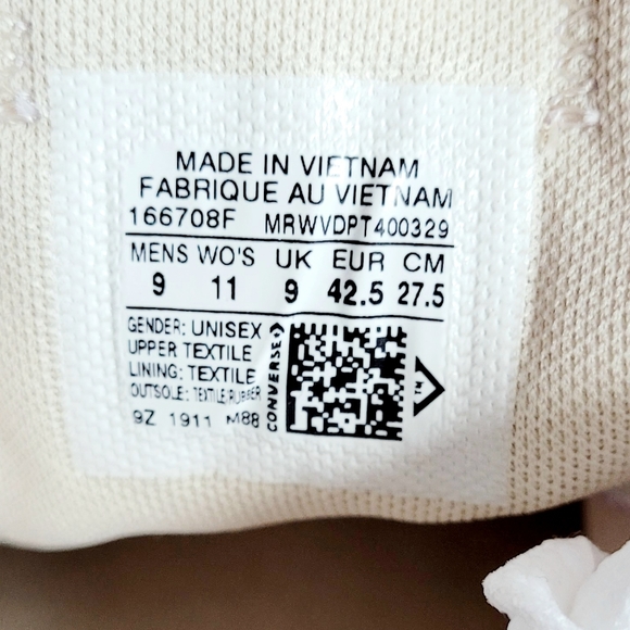 Converse CTAS OX Peony Pink/White/Black - Picture 12 of 12